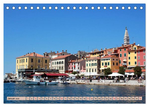 Produktbild: Istrien und Insel Krk - Impressionen eines kroatischen Sommers (Tischkalender 2026 DIN A5 quer), CALVENDO Monatskalender