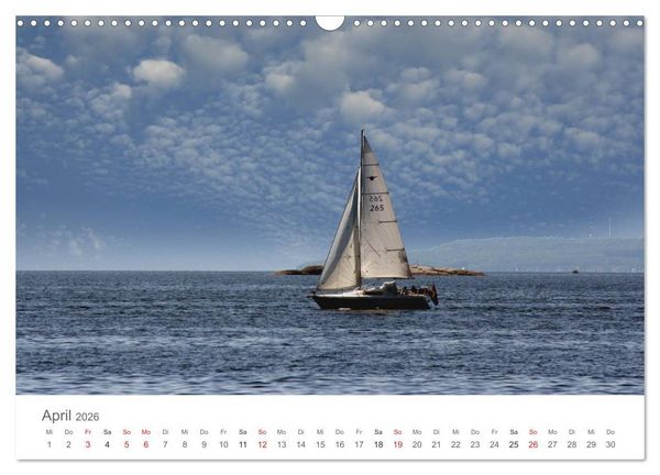 Produktbild: Segelboote in S&uuml;dschwedens Sch&auml;ren (Wandkalender 2026 DIN A3 quer), CALVENDO Monatskalender