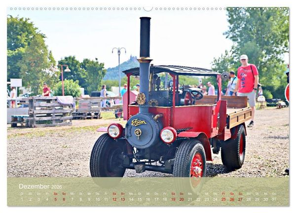 Produktbild: Dampftraktormodelle 1:3 beim Dampfmodellbautreffen in Bisingen (Wandkalender 2026 DIN A2 quer), CALVENDO Monatskalender
