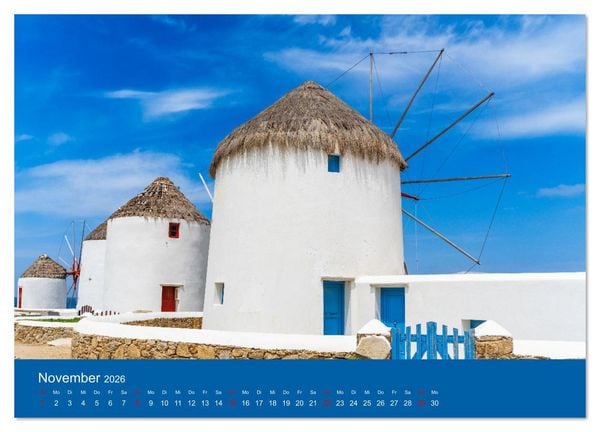 Produktbild: Griechenland - Mykonos Kalender (Wandkalender 2026 DIN A3 quer), CALVENDO Monatskalender