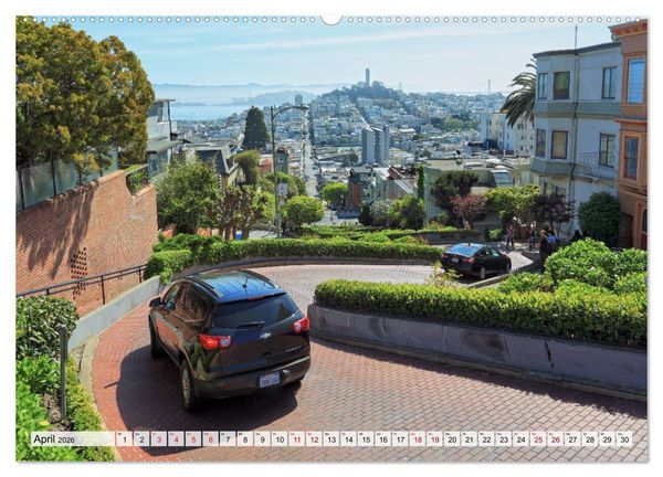 Produktbild: San Francisco - City on the Bay (hochwertiger Premium Wandkalender 2026 DIN A2 quer), Kunstdruck in Hochglanz