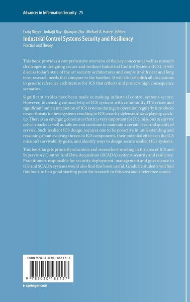 Produktbild: Industrial Control Systems Security and Resiliency