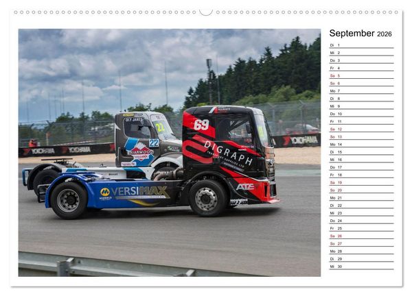 Produktbild: Truck Racing am N&uuml;rburgring (hochwertiger Premium Wandkalender 2026 DIN A2 quer), Kunstdruck in Hochglanz