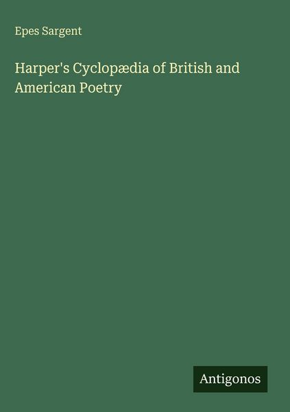 Produktbild: Harper's Cyclop&aelig;dia of British and American Poetry