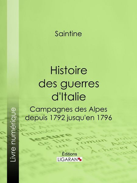 Produktbild: Histoire des guerres d'Italie