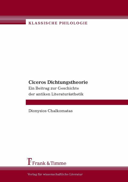 Produktbild: Ciceros Dichtungstheorie