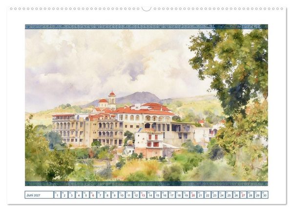 Produktbild: Kretas sch&ouml;nste Kl&ouml;ster (Wandkalender 2027 DIN A2 quer), CALVENDO Monatskalender