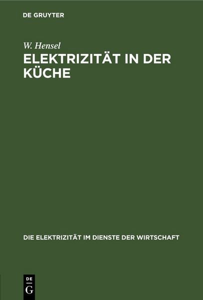 Produktbild: Elektrizit&auml;t in der K&uuml;che