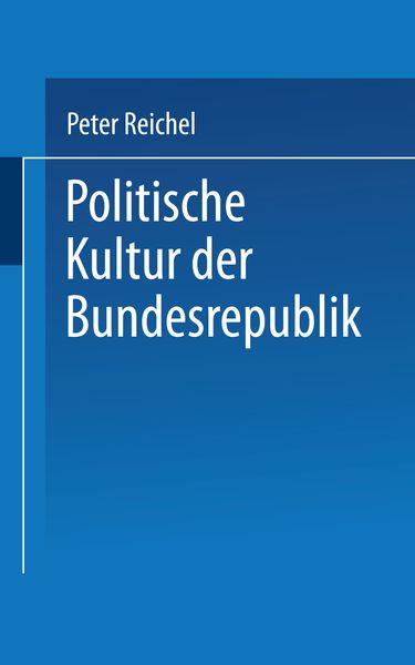Produktbild: Politische Kultur der Bundesrepublik