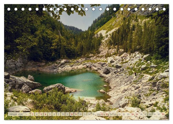 Produktbild: Slowenische Landschaften (Tischkalender 2026 DIN A5 quer), CALVENDO Monatskalender