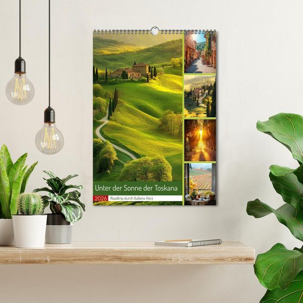 Produktbild: Unter der Sonne der Toskana (Wandkalender 2026 DIN A3 hoch), CALVENDO Monatskalender