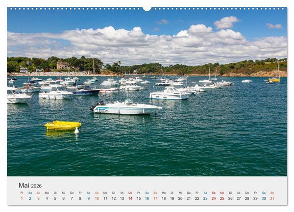 Produktbild: Cornouaille - Ein Ausflug in den S&uuml;dwesten der Bretagne (hochwertiger Premium Wandkalender 2026 DIN A2 quer), Kunstdruck in Hochglanz
