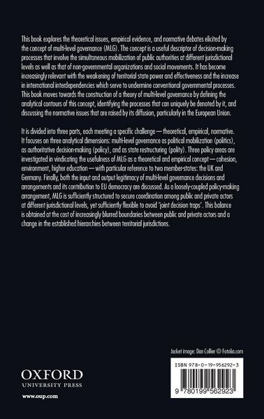 Produktbild: The Theory of Multi-Level Governance