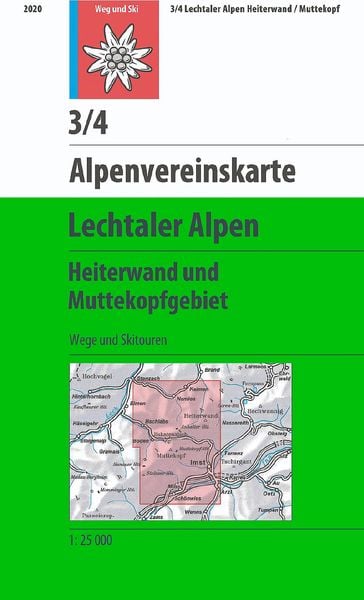 DAV Alpenvereinskarte 03/4 Lechtaler Alpen Heiterwand und Muttekopfgebiet 1 : 25 000, Sonstige von , Deutscher Alpenverein, 978-3-937530-96-3