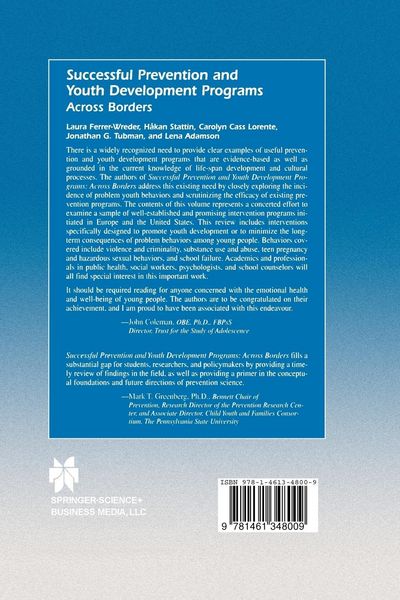 Produktbild: Successful Prevention and Youth Development Programs