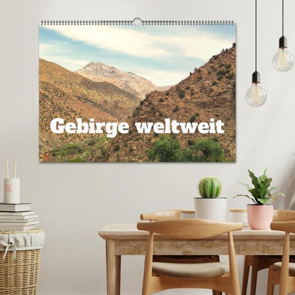 Produktbild: Gebirge weltweit (Wandkalender 2026 DIN A2 quer), CALVENDO Monatskalender