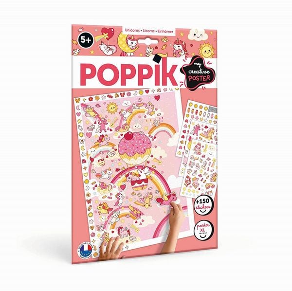 Produktbild: POPPIK - Kreativ Poster & Sticker Einh&ouml;rner