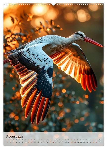 Produktbild: V&ouml;gel - K&uuml;nstler im Flug (hochwertiger Premium Wandkalender 2026 DIN A2 hoch), Kunstdruck in Hochglanz