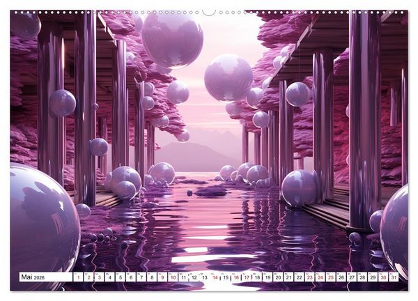 Produktbild: Illusionen aus Farben und Formen (Wandkalender 2026 DIN A2 quer), CALVENDO Monatskalender