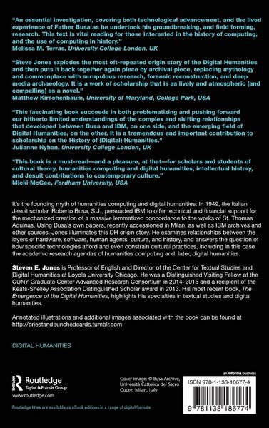 Produktbild: Roberto Busa, S. J., and the Emergence of Humanities Computing