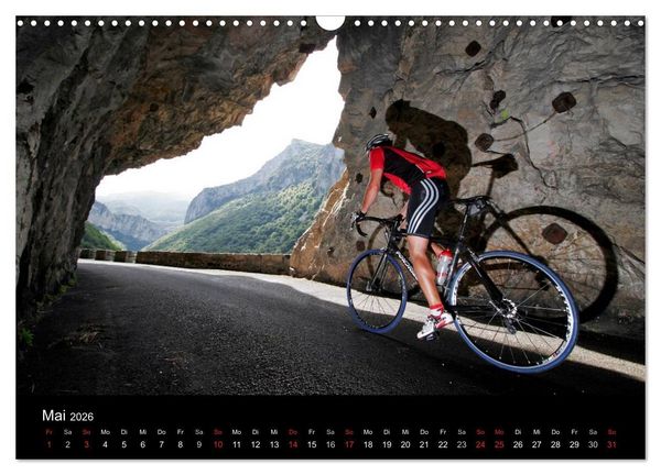 Produktbild: Alpenp&auml;sse auf dem Rennrad "Himmlische Serpentinen" (Wandkalender 2026 DIN A3 quer), CALVENDO Monatskalender