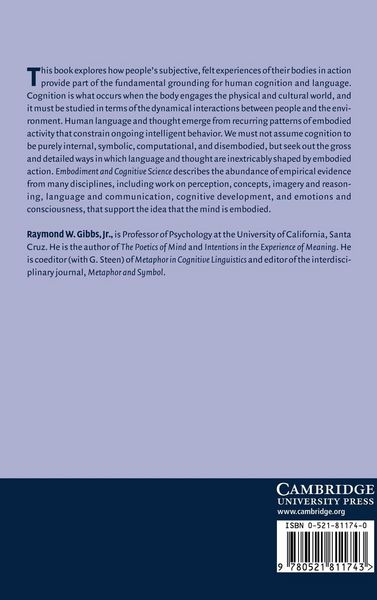 Produktbild: Embodiment and Cognitive Science