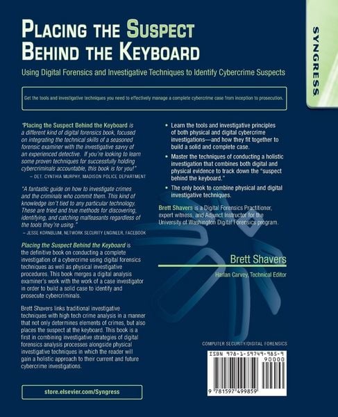 Produktbild: Placing the Suspect Behind the Keyboard