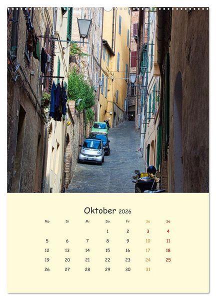 Produktbild: Siena - Impressionen (Wandkalender 2026 DIN A2 hoch), CALVENDO Monatskalender