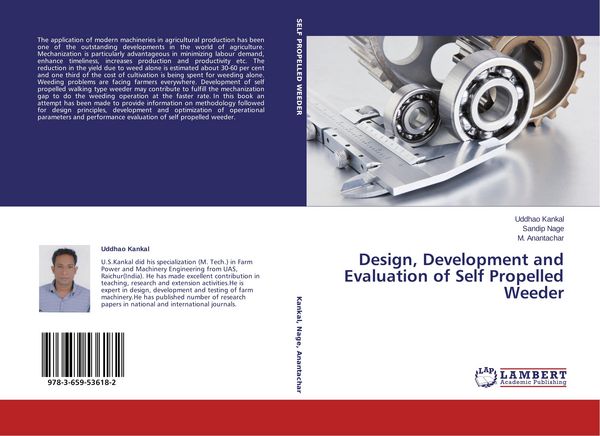 Produktbild: Design, Development and Evaluation of Self Propelled Weeder