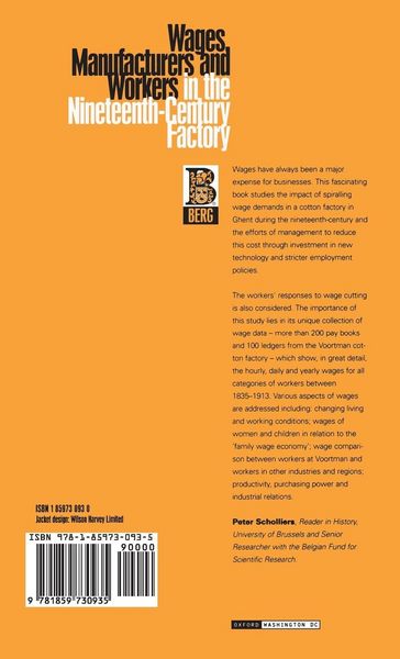Produktbild: Wages, Manufacturers and Workers in the Nineteenth-Century Factory