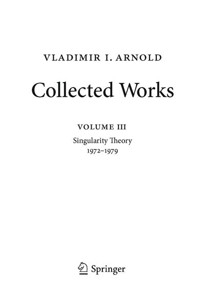 Produktbild: Vladimir Arnold &ndash; Collected Works