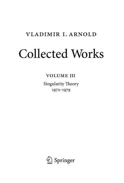 Produktbild: Vladimir Arnold &ndash; Collected Works
