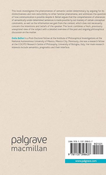 Produktbild: Semantic Under-determinacy and Communication