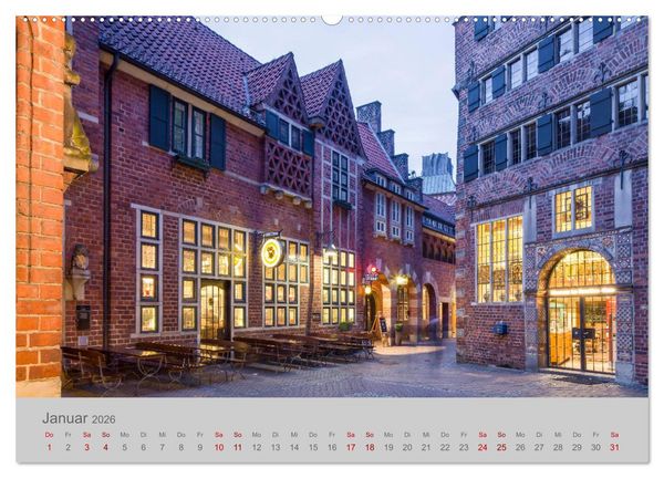 Produktbild: Hansestadt Bremen (hochwertiger Premium Wandkalender 2026 DIN A2 quer), Kunstdruck in Hochglanz