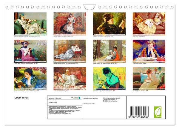 Produktbild: Leserinnen (Wandkalender 2026 DIN A4 quer), CALVENDO Monatskalender