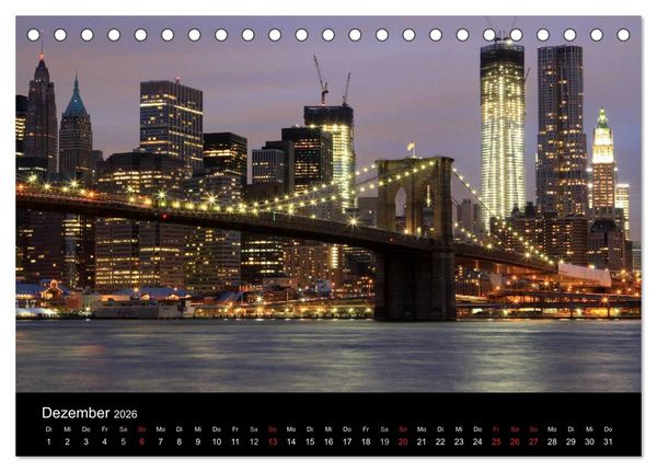 Produktbild: New York City (Tischkalender 2026 DIN A5 quer), CALVENDO Monatskalender