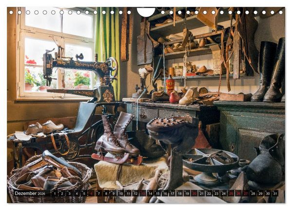 Produktbild: Traditionelles Handwerk, Werkst&auml;tten und Werkb&auml;nke im Focus (Wandkalender 2026 DIN A4 quer), CALVENDO Monatskalender