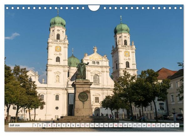 Produktbild: Drei Fl&uuml;sse Stadt Passau (Wandkalender 2026 DIN A4 quer), CALVENDO Monatskalender