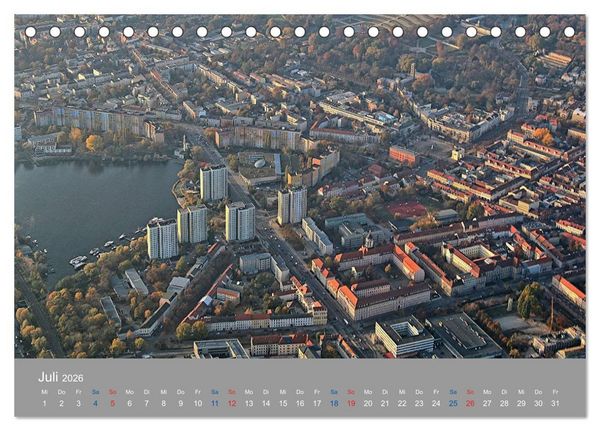 Produktbild: Potsdam von Oben (Tischkalender 2026 DIN A5 quer), CALVENDO Monatskalender