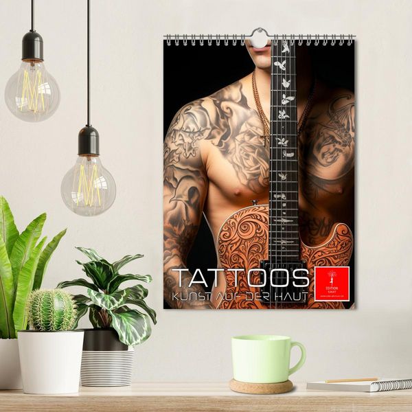Produktbild: Tattoos Kunst auf der Haut (Wandkalender 2026 DIN A4 hoch), CALVENDO Monatskalender