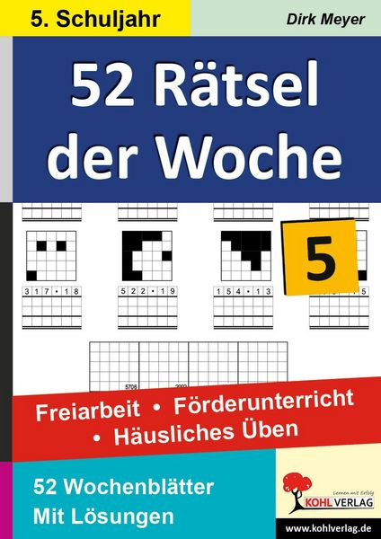 Produktbild: 52 R&auml;tsel der Woche / 5. Schuljahr