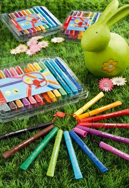 Produktbild: STABILO Filzstift mit Kappenring- Cappi, 18er Pack - mit 18 verschiedenen Farben