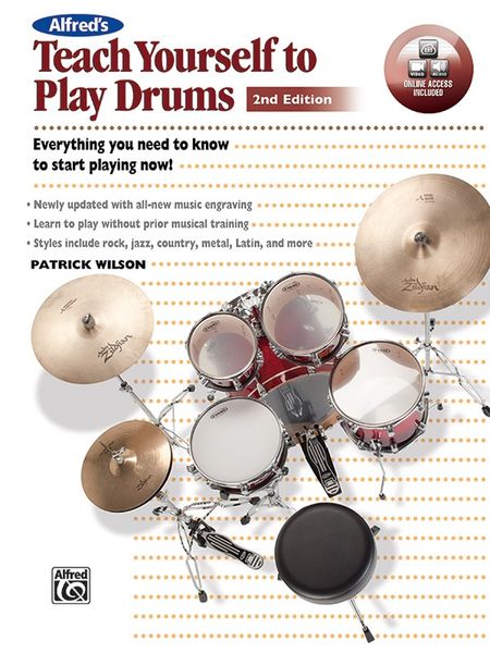 Produktbild: Alfred's Teach Yourself to Play Drums (2nd Edition)