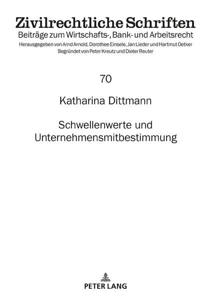 Produktbild: Schwellenwerte und Unternehmensmitbestimmung