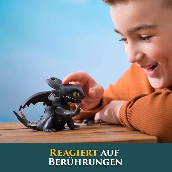 Produktbild: Drachenz&auml;hmen leicht gemacht - Interaktiver Mini-Drache Ohnezahn, Figur mit Soundeffekten&nbsp;
