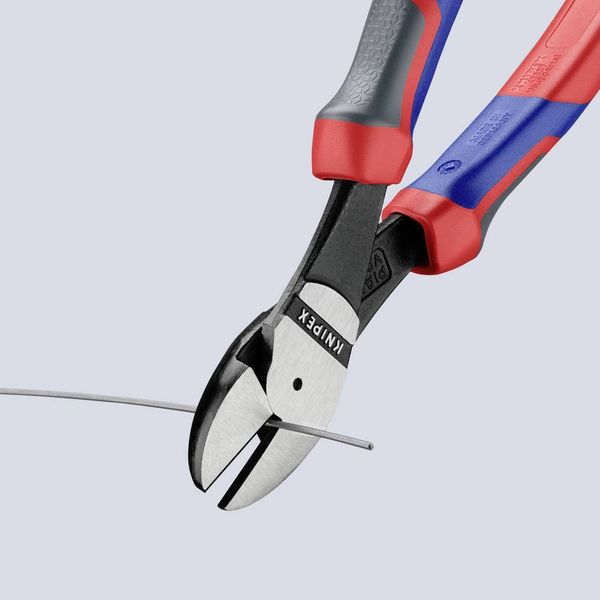 Produktbild: Knipex 74 02 200 Werkstatt Kraft-Seitenschneider mit Facette 200mm