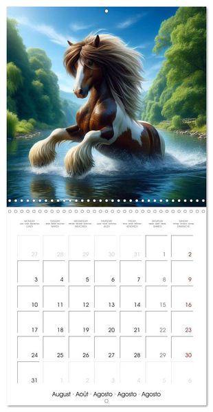 Produktbild: The majestic beauty of Gypsy Vanner (Wall Calendar 2026 12 &times; 12 Inch) CALVENDO 12 Month Wall Calendar
