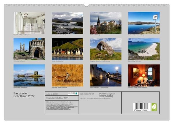Produktbild: Faszination Schottland 2027 (hochwertiger Premium Wandkalender 2027 DIN A2 quer), Kunstdruck in Hochglanz