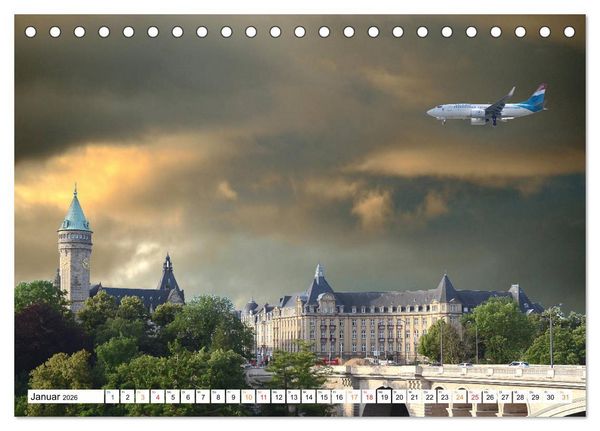 Produktbild: Luxemburg Stadt eine Oase zum Wohlf&uuml;hlen (Tischkalender 2026 DIN A5 quer), CALVENDO Monatskalender