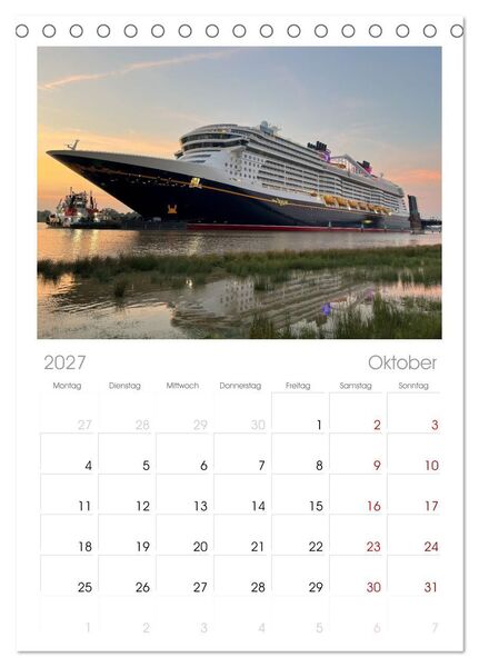 Produktbild: Tischplaner 2027 - Kreuzfahrtpiraten (A5 Tischkalender zum Aufstellen) CALVENDO
